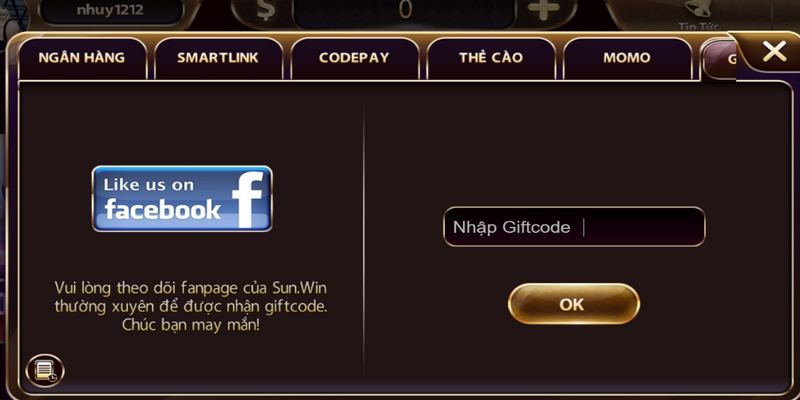 Người chơi sẽ được nhận Giftcode khi theo dõi fanpage thường xuyên